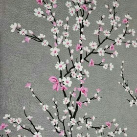 تصویر پارچه ملحفه طرح شکوفه های بهاری 
