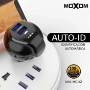 تصویر شارژر دیواری دو پورت موکسوم مدل MX-HC42 همراه با کابل MicroUSB moxom-mx-hc42-wall-charger