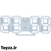 تصویر ساعت رومیزی دیجیتال بالیکو طرح سه بعدی 3D LED Clock دارای زنگ بیداری تاریخ و دمای محیط 