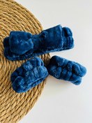 تصویر ست هدبند و مچ بند حوله ای - مشکی 