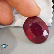 تصویر یاقوت سرخ طبیعی درشت موزامبیک 28.3 قیراط 