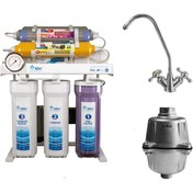 تصویر دستگاه تصفیه کننده آب اس اس وی مدل MaxTec 2W X1000 به همراه شیر تصفیه آب و فیلتر دوش حمام 