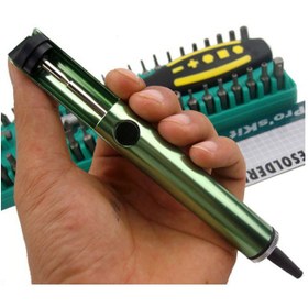 تصویر قلع کش فلزی سبز پروسکیت مدل ProsKit 8PK-366D ا tin suction tin suction