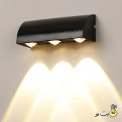تصویر چراغ دیواری دکوراتیو یک طرفه ۳ وات ضد آب نور آفتابی 