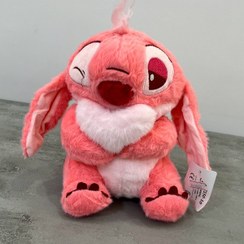 تصویر عروسک شخصیت استیچ قلب به دست ارتفاع 23 سانتی متر عروسک استیچ قلب به دست