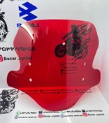 تصویر طلق بادگیر کامل اسپرت موتور سیکلت یاماها ایروکس و nvxوکلیک با لوازم رنگ قرمز (دست) 