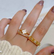 تصویر کالکشن انگشتر ونکلیف طلایی - کد01 