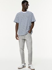 تصویر شلوار جین مردانه فاق نرمال راسته | پول اند بیر Pull & Bear 7683506 