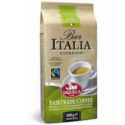 تصویر دانه قهوه Bar Italia Fairtrade ساکوئلا -1کیلوگرم 