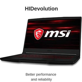 تصویر لپ تاپ "15.6 ام اس آی مدل MSI GF63 Thin 9SC / پردازنده i7-9750H / رم 32GB DDR4/ هارد 1TB PCIe SSD/ کارت گرافیک GTX 1650 Max-Q 