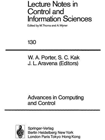 خرید و قیمت دانلود کتاب Advances in Computing and Control ویرایش 1 | ترب