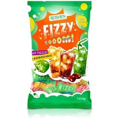 تصویر آبنبات گاز دار فیزی بوم روشن Fizzy Bubble Gum Sparkling Candy