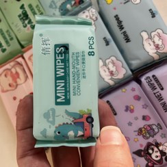 تصویر دستمال مرطوب - طرح دایناسور 