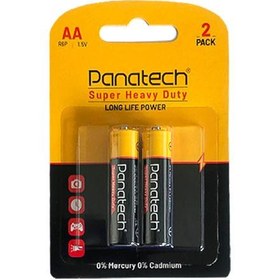 تصویر باتری دوتایی قلمی Panatech Super Heavy Duty R6P 1.5V AA Panatech Super Heavy Duty R6P 1.5V AA Battery 2 Of Pack