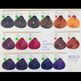 تصویر رنگ مو عمده پلو . ((قیمت هر عدد)) Hair color POLO