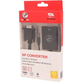 تصویر تبدیل VGA به HDMI ایکس پی-پروداکت مدل XP-T906 ا XP-T906B Converter VGA To HDM XP-T906B Converter VGA To HDM