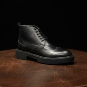 تصویر نیم بوت هشترک چرم طبیعی گاوی مردانه - 40 mp