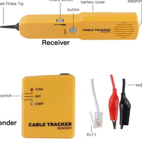 تصویر ردیاب و عیب یاب کابل خطوط تلفن Net/Telephone Cable Tracker Wire Tracer Tester