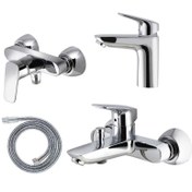 تصویر شیرآلات درخشان مدل هانس کروم 