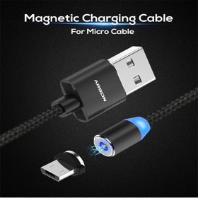 تصویر کابل 3 سر مگنتی فست شارژ Arson AN-M33 1m Arson AN-M33 1m 3-in-1 Magnetic Cable