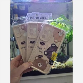 تصویر قاب ( کاور ) خرسی fashion case مدل happy bear مخصوص گوشی سامسونگ A52 4g/5g 