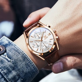 تصویر ساعت بندچرم مردانه Men's watch