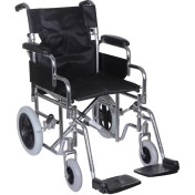 تصویر ویلچر همراه ایران بهکار مدل 20719s همراه آبکرم سایز 43 دسته شکن چرخ عقب توپر چرخ جلوتوپر کد 20719004 