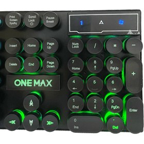 تصویر کیبورد گیمینگ ONE MAX مدل OM-G5200 ا ONE MAX OM-G5200 Wired Gaming Keboard ONE MAX OM-G5200 Wired Gaming Keboard