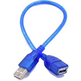 تصویر کابل افزایش طول 30 سانتی USB 2.0 30cm USB 2.0 extension cable