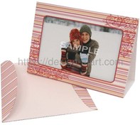 تصویر طرح و الگوی ساخت قاب عکس کاغذی صورتی 