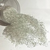تصویر کریستال ژئود شیشه ای بی رنگ ریز 