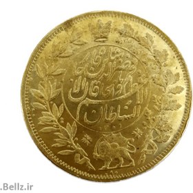 تصویر سکه یادبود ناصرالدین شاه قاجار برنجی (۳) 