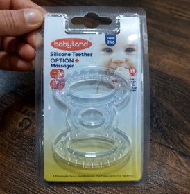 تصویر دندانگیر سیلیکون بلیستر بی بی لند Babyland Blister silicone teether