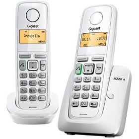 تصویر گوشی تلفن بی سیم گیگاست مدل A220A Duo Gigaset A220A Duo Wireless Phone