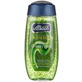 تصویر شامپو ویتامین دانه موهای چرب بس bath vita cap greasy hair shampoo