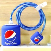 تصویر پک 4تایی محافظ شارژر و کابل طرح پپسی (Pepsi) 