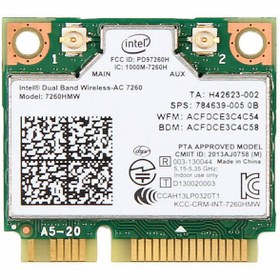 تصویر کارت وایرلس لپ تاپ Intel Dual Band Wireless-AC 7260 