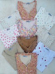 تصویر تیشرت کبریتی یقه هفت دکمه نماzara 