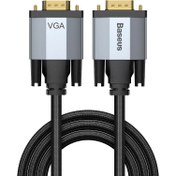 تصویر کابل تبدیل VGA به VGA باسئوس مدل Enjoyment CAKSX-U طول 2 متر Baseus Enjoyment CAKSX-U VGA To VGA Cable 2m