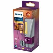 تصویر لامپ رشته ای شفاف 60 W DEDENABLE LIGHT YELLOW ST64 E27 فیلیپس Philips 