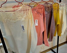 تصویر بلوز بافت مجلسی وارداتی زنانه دخترانه 