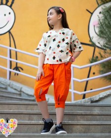 تصویر کراپ شلوارک بسیار خنک دخترانه Very cool crop shorts for girls