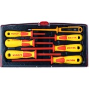 تصویر پیچ گوشتی عایق برق 1000 ولتی لیکوتا مدل ASD-900k1 LICOTA 7PCS VDE INSULATED SCREWDRIVER SET ASD-900K1