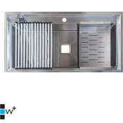 تصویر سینک پله دار گوشه کرو FlowPlus مدل FSLC کد 53-98 