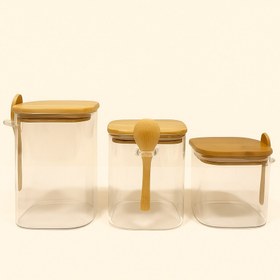 تصویر بانکه پیرکس درب چوبی 