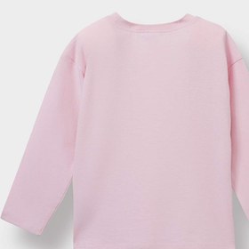 تصویر تی شرت نوزاد دختر صورتی روشن دفکتو 