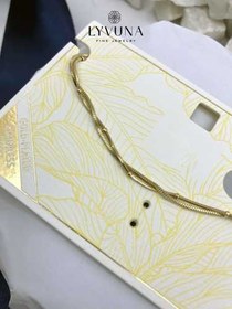 تصویر پابند طلایی دو ردیفه 