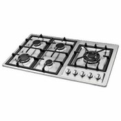 تصویر اجاق گاز استیل اخوان مدل GI135s سیلور Akhavan GI135S Steel Gas Stove Silver