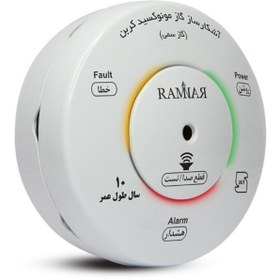 تصویر هشدار دهنده نشت گاز رامنار در دو نوع مونوکسید کربن و گاز شهری متان - هشدار دهنده نشت گاز RAMNAR