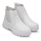 تصویر نیم بوت زنانه شیما مدل سپنتا سفید 